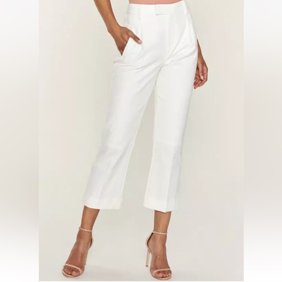 New Equipment Bergen Cropped Ankle Pant NWT Nature White Business Casual Women 6 - Picture 2 of 12